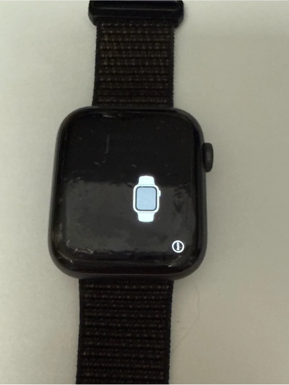 Apple Watch Series 4 Black with Black Nylon Woven Band